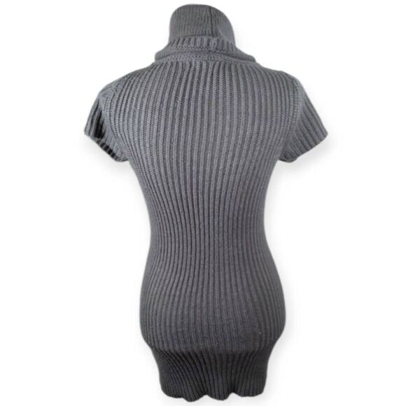 CHARLOTTE RUSSE GRAY COWL-NECK SWEATER DRESS SZ.M - Picture 2 of 3